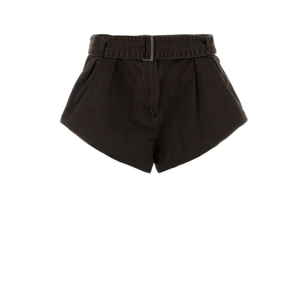 Magda Butrym Women Chocolate Denim Shorts